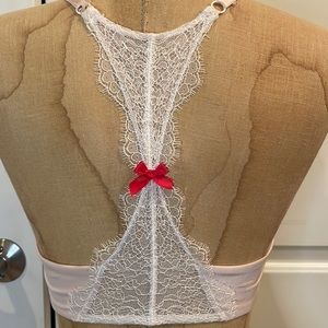 Front clasp racer back push up bra